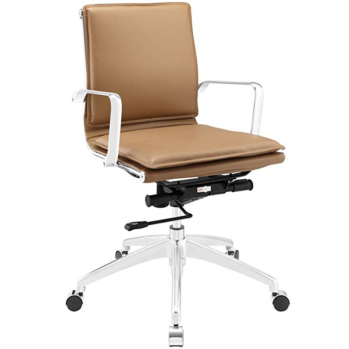 Modway Sage Mid Back Office Chair, Tan Review